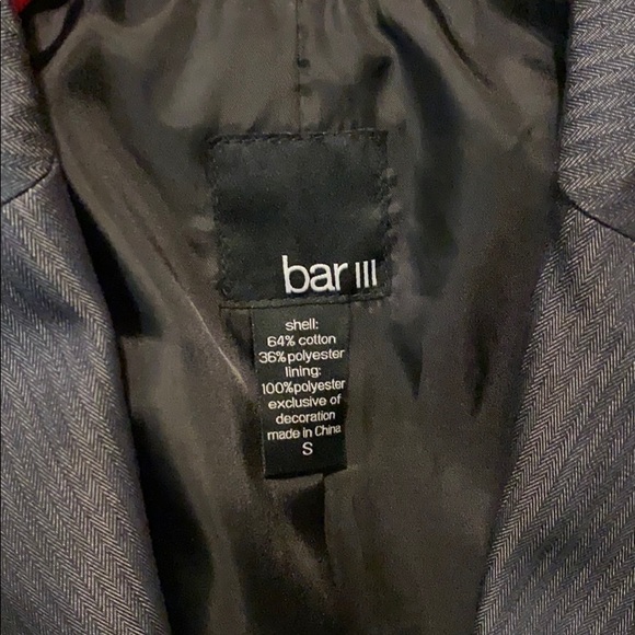 Bar III Blazer with zipper lining - Picture 2 of 3